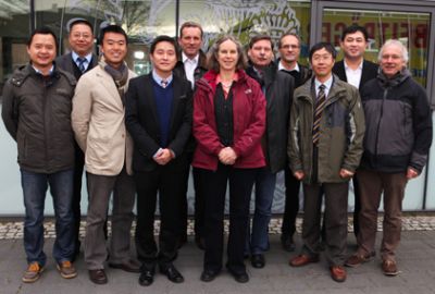 Gruppenfoto der Chinesischen Delegation der Zhejiang Universität und Vertretern der Christian-Albrechts-Universität zu Kiel.